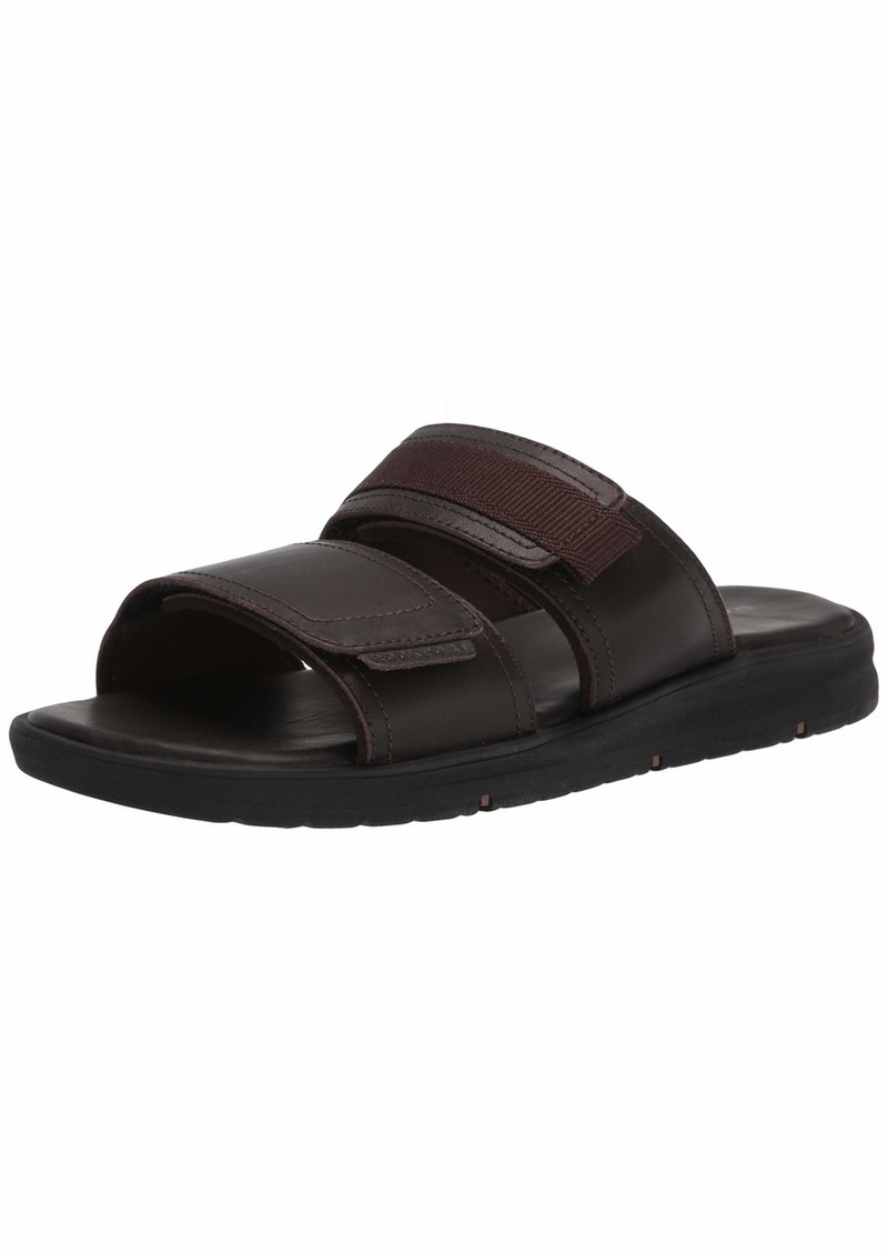 Rockport Men's Lucky Bay Slide Sandal Brown LEA