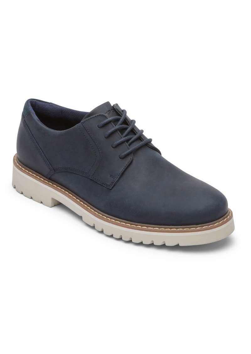 Rockport Men's Maverick Plain Toe Oxford Shoes - Navy