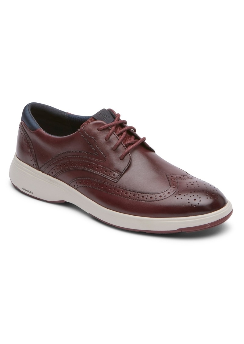 Rockport Men's Noah Wingtip Shoes - Burgundy