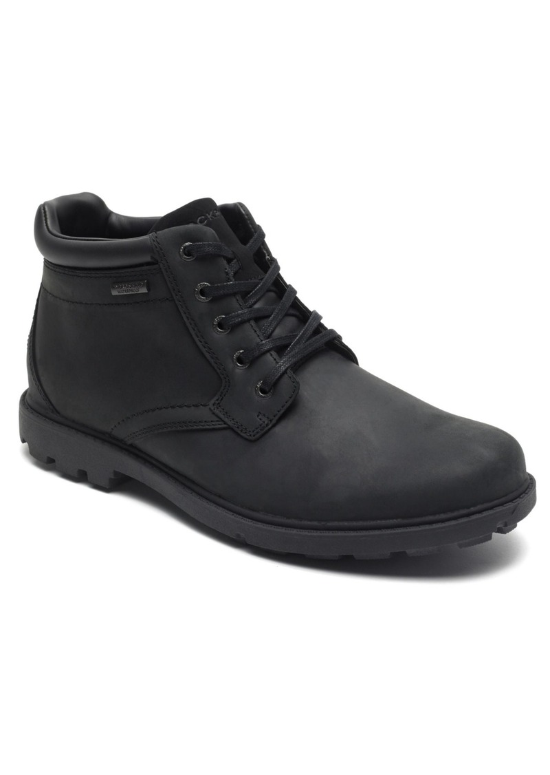 Rockport Men's Storm Surge Plain Toe Water & Slip-Resistant Boots - Black