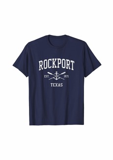 Rockport TX Vintage Crossed Oars & Boat Anchor Sports T-Shirt