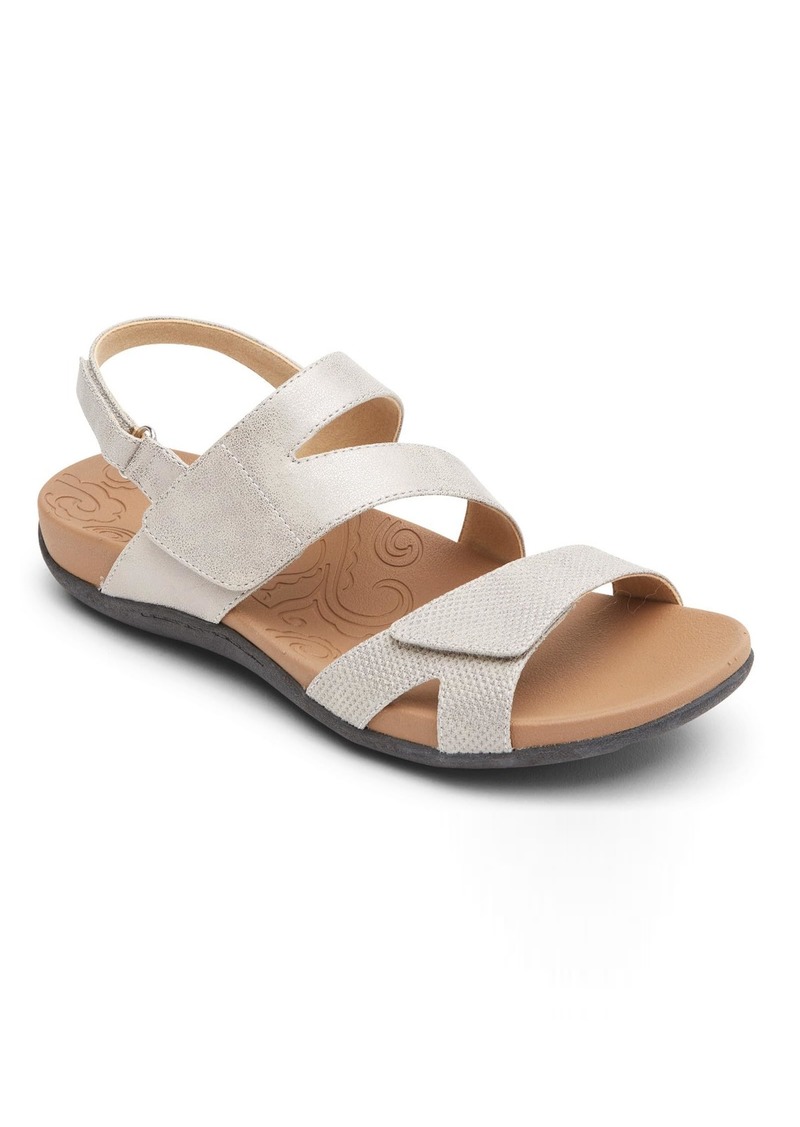 Rockport Women's Adjustable Strap Flat Sandal