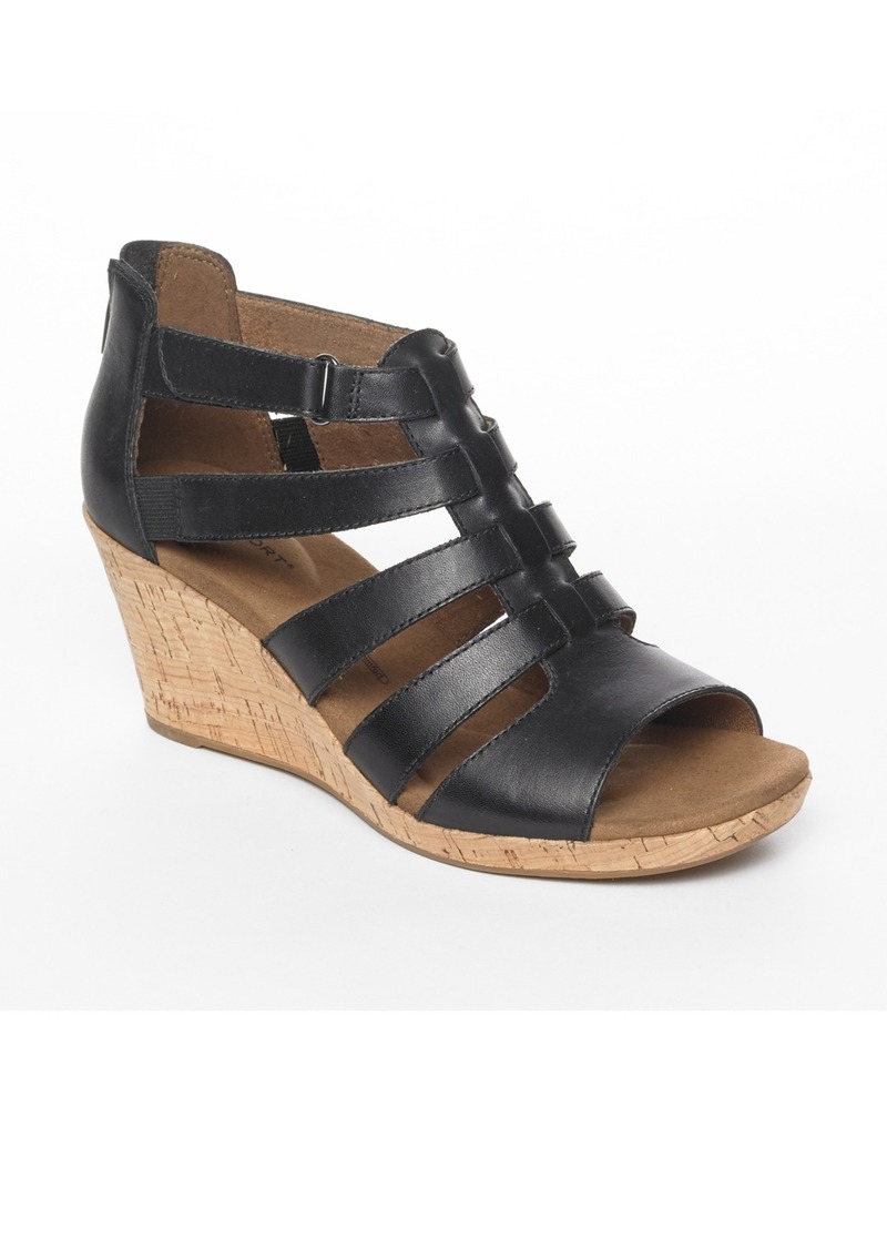 Rockport Women's Briah Gladiator Wedge Sandals - Black