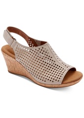Rockport Women's Briah Perf Sling Wedge Sandals - Taupe