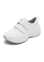 Rockport Women's Prowalker W D Strap Sneaker White Leather ECO