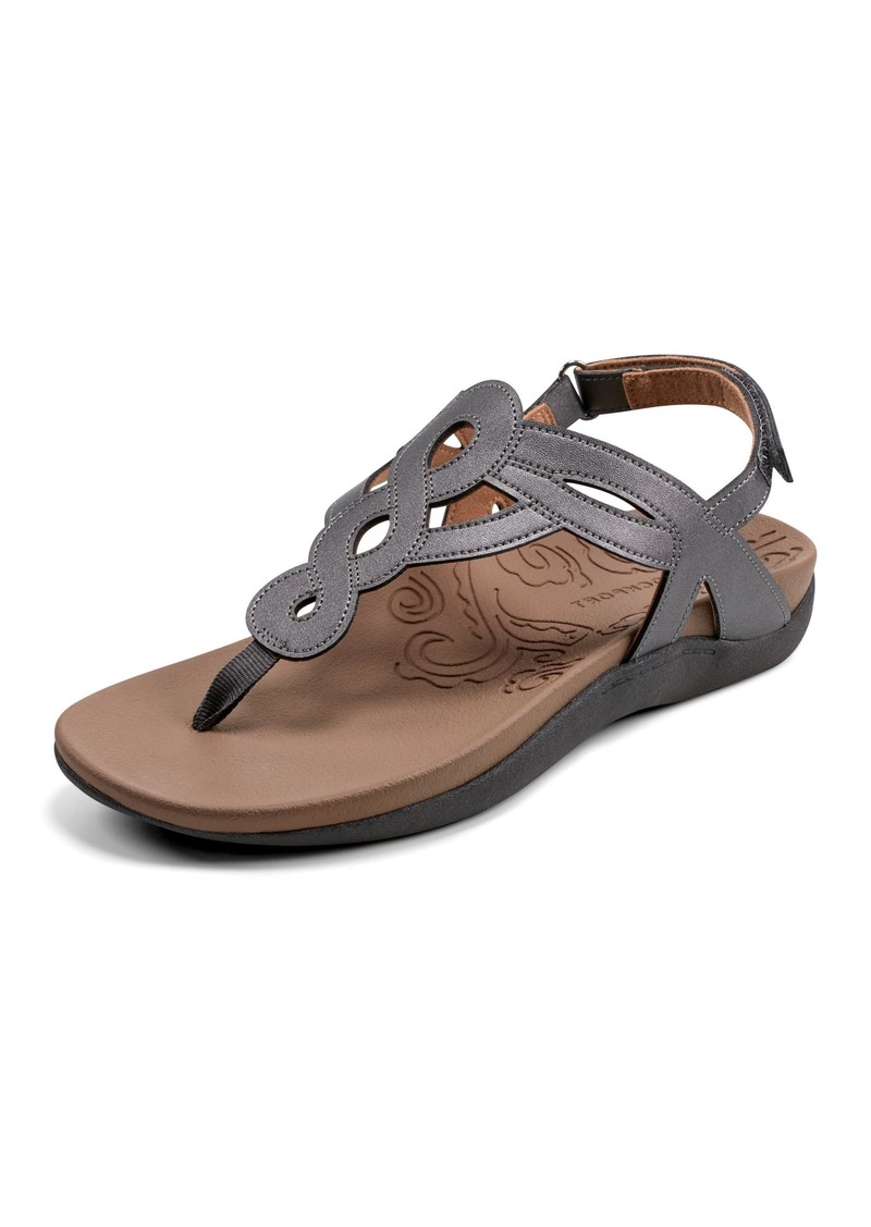 Rockport Women's Ramona-CH Flat Sandal  8 W US