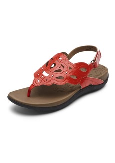 Rockport Women's Ridge Sling Sandal RED Synthetic
