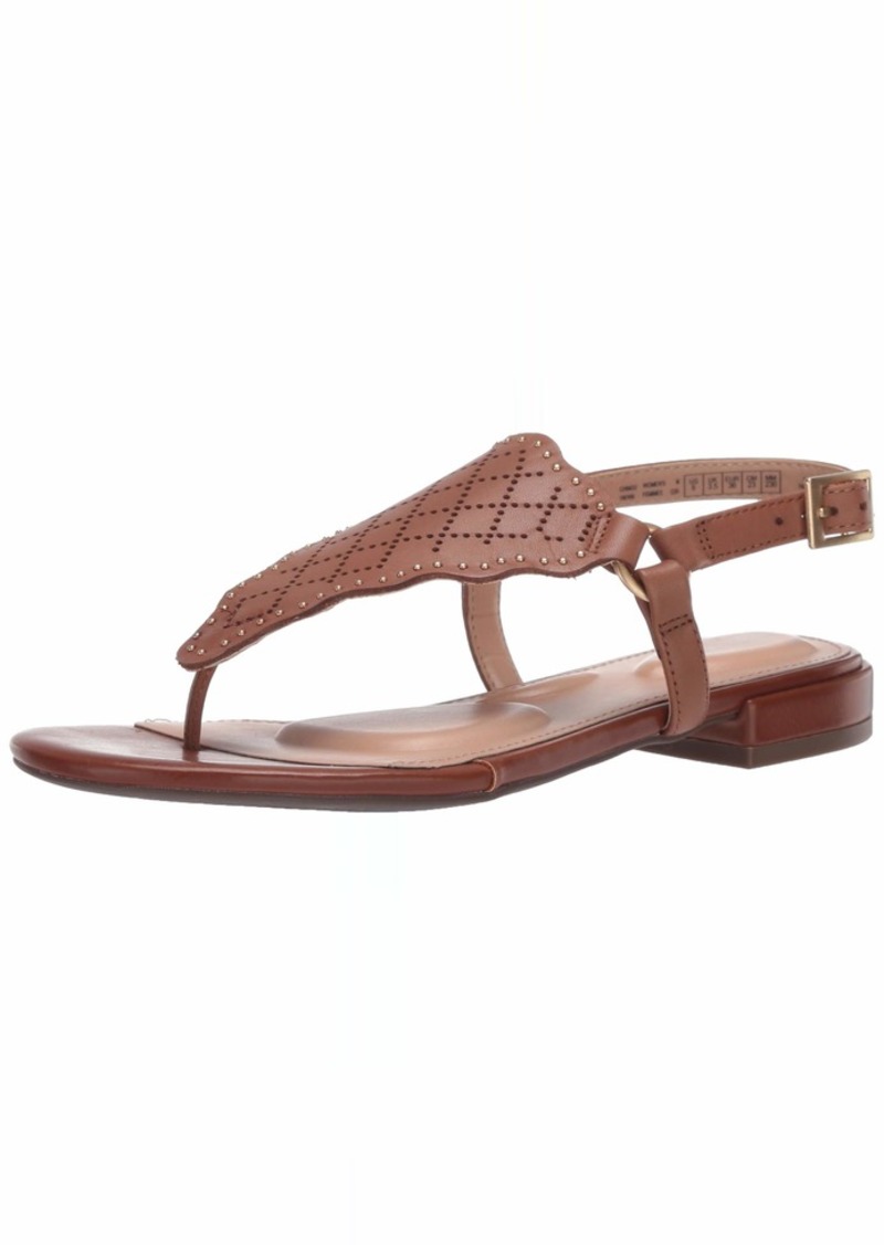 Rockport Women's Slide Flat Sandal Tan