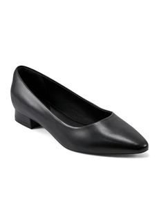 Rockport Women's Tessa Total Motion Pointy Toe Dress Flats - Black Leather