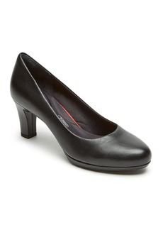 Rockport Women's Total Motion Leah Pumps - Black Nappa Leather