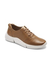 Rockport Perforated Lace-Up Sneaker in Cumin Leather at Nordstrom