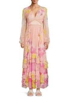 Rococo Sand Leona Floral Tiered Maxi Dress