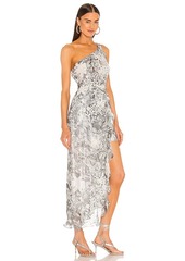 ROCOCO SAND Paola One Shoulder Maxi Dress