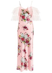 Rodarte Embellished floral maxi dress