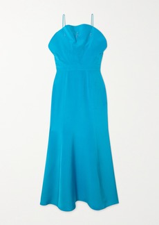 Rodarte Embellished Silk-crepe Midi Dress