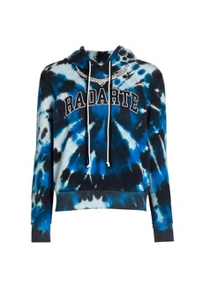 Rodarte Radarte Embellished Tie-Dye Logo Hoodie