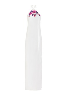 Rodarte - Bead-Embellished Sequined Maxi Dress - White - US 0 - Moda Operandi