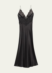 Rodarte Lace Silk Bias Slip Dress