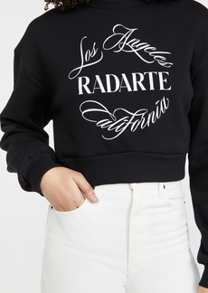 Rodarte RADARTE (RAD) Emblem Cropped Sweatshirt