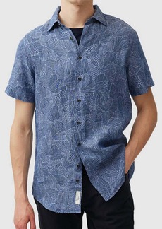 Rodd & Gunn Ellerby Short Sleeve Button Down Shirt In Denim