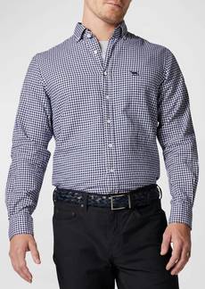 Rodd & Gunn Gunn Check Oxford Sports Fit Shirt In Snow