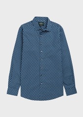 Rodd & Gunn Men's Glencoe Cotton Dot-Print Sport Shirt