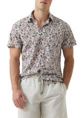 Rodd & Gunn Clarksville Print Cotton Short Sleeve Button-Up Shirt