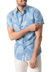 Rodd & Gunn Martains Bay Regular Fit Print Short Sleeve Button-Up Shirt