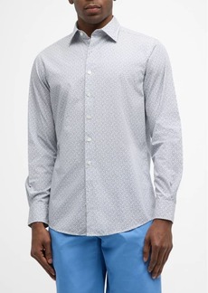 Rodd & Gunn Men's Rowallan Cotton Geometric-Print Sport Shirt
