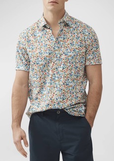 Rodd & Gunn Men's The Forks Cotton Ditsy Floral Short-Sleeve Shirt