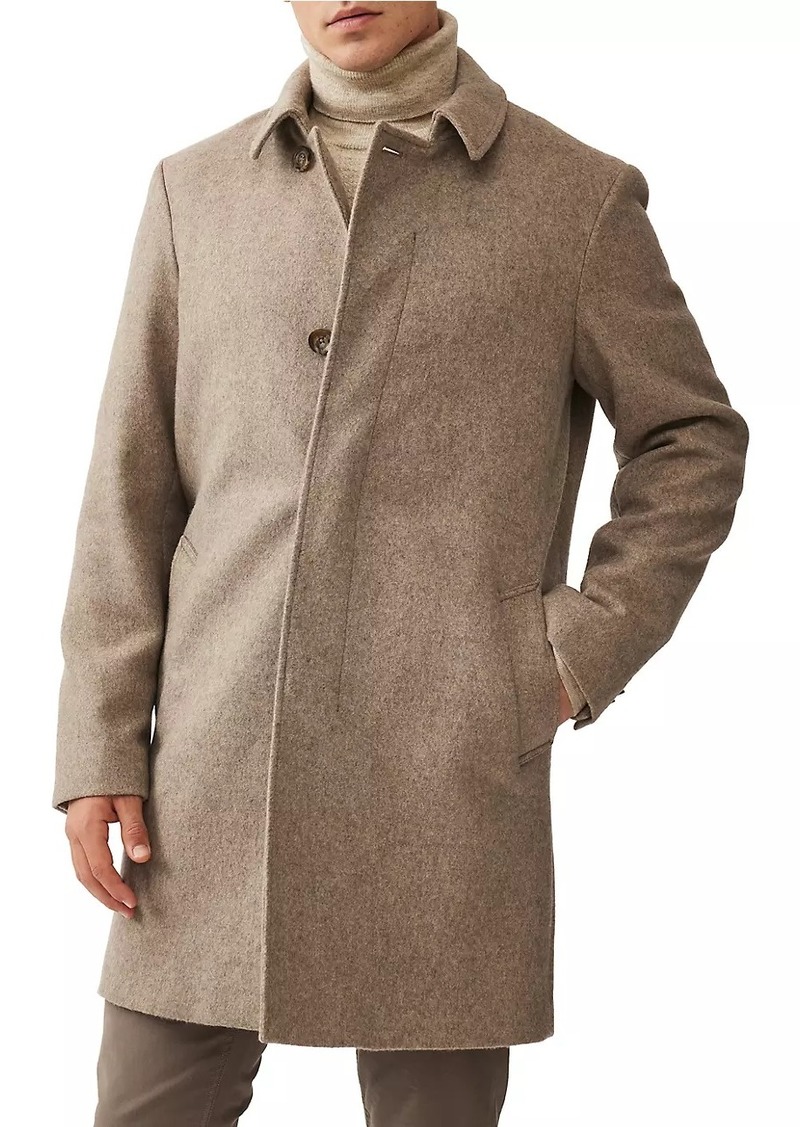 Rodd & Gunn Mt Florence Wool-Blend Single-Breasted Coat