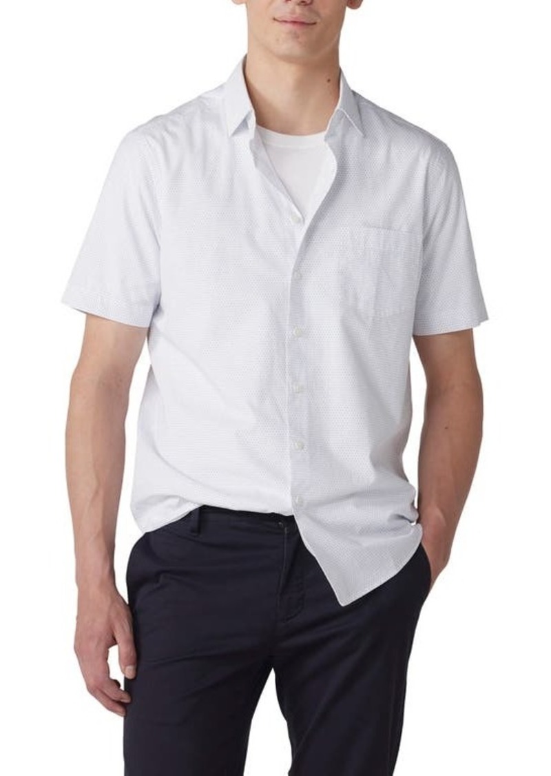 Rodd & Gunn Beethams Original Fit Dot Print Short Sleeve Button-Up Shirt