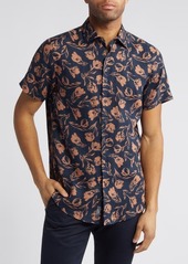 Rodd & Gunn Castor Bay Floral Short Sleeve Cotton Button-Up Shirt