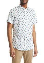 Rodd & Gunn Cobden Grove Sport Fit Floral Short Sleeve Cotton Button-Up Shirt