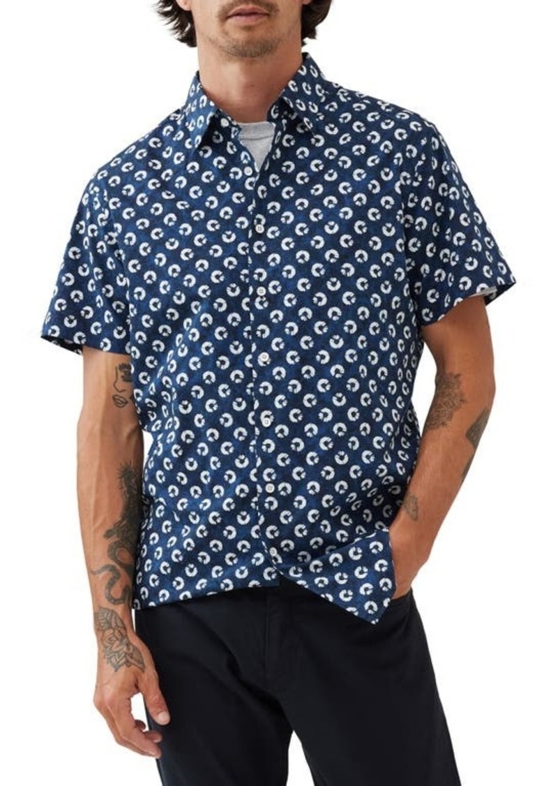 Rodd & Gunn Eglinton Valley Sport Fit Batik Short Sleeve Cotton Button-Up Shirt