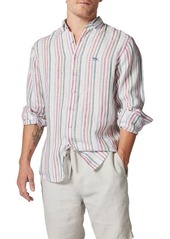 Rodd & Gunn Gimmerburn Stripe Linen Button-Up Shirt