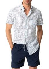 Rodd & Gunn Greenstreet Palm Print Short Sleeve Button-Up Shirt