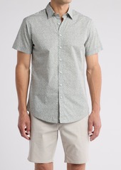 Rodd & Gunn Harper Short Sleeve Cotton Button-Up Shirt in Blue at Nordstrom Rack