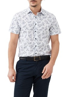 Rodd & Gunn Hildersden Floral Print Short Sleeve Cotton Button-Up Shirt