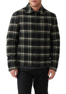 Rodd & Gunn Iverness Plaid Wool Blend Zip-Up Shirt Jacket