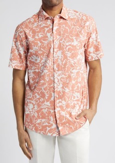 Rodd & Gunn Lanercost Original Fit Floral Short Sleeve Cotton Button-Up Shirt