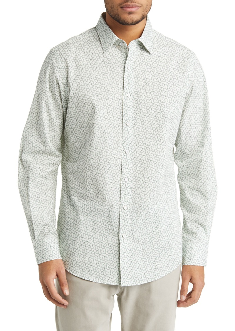 Rodd & Gunn Massey West Sports Fit Floral Button-Up Shirt in Kelp Forest at Nordstrom Rack
