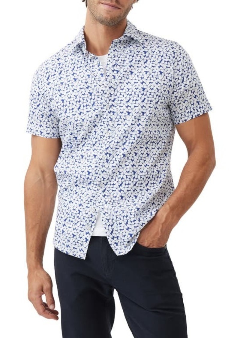 Rodd & Gunn Mitchies Crossing Sports Fit Floral Short Sleeve Cotton Button-Up Shirt