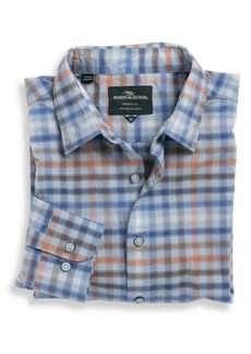 Rodd & Gunn Mount Knox Sports Fit Plaid Button-Up Shirt in Azure at Nordstrom