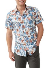 Rodd & Gunn Oyster Cove Sport Fit Floral Short Sleeve Cotton Button-Up Shirt