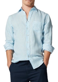 Rodd & Gunn Port Charles Stripe Linen Button-Up Shirt
