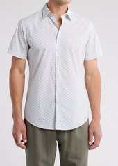 Rodd & Gunn Seacliff Short Sleeve Cotton Button-Up Shirt in Blue at Nordstrom Rack