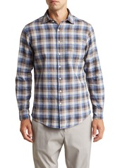 Rodd & Gunn Thorndon Linen Button-Up Shirt in Bark at Nordstrom Rack