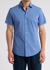 Rodd & Gunn Whitfield Short Sleeve Cotton Button-Up Shirt in Blue at Nordstrom Rack