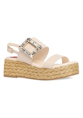 Roger Vivier 60mm Summer Strass Leather Wedges